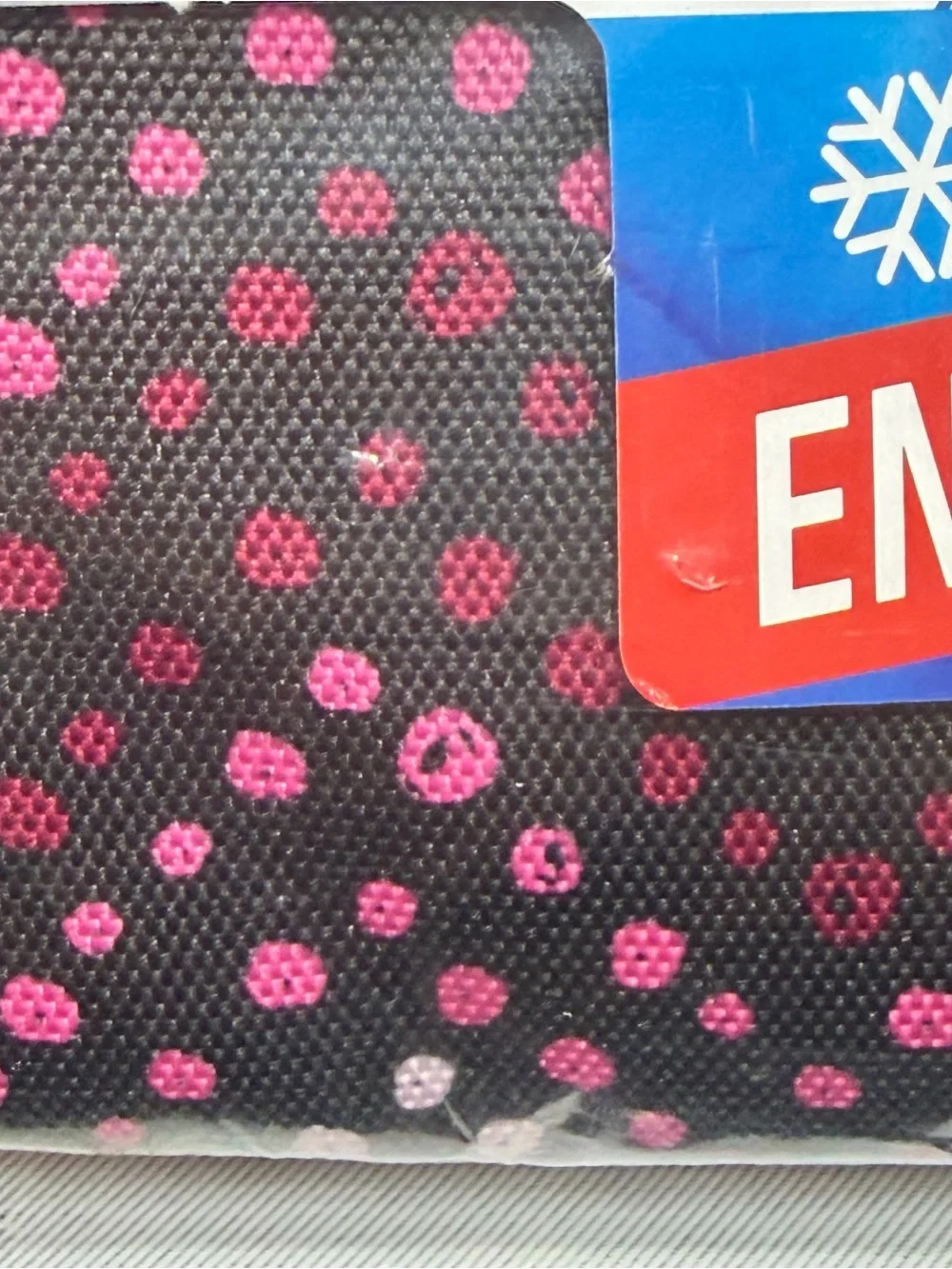 Packit Freezable Lunch Bag Backpack Cooler Black Pink Polka Dots PBA PVC Free